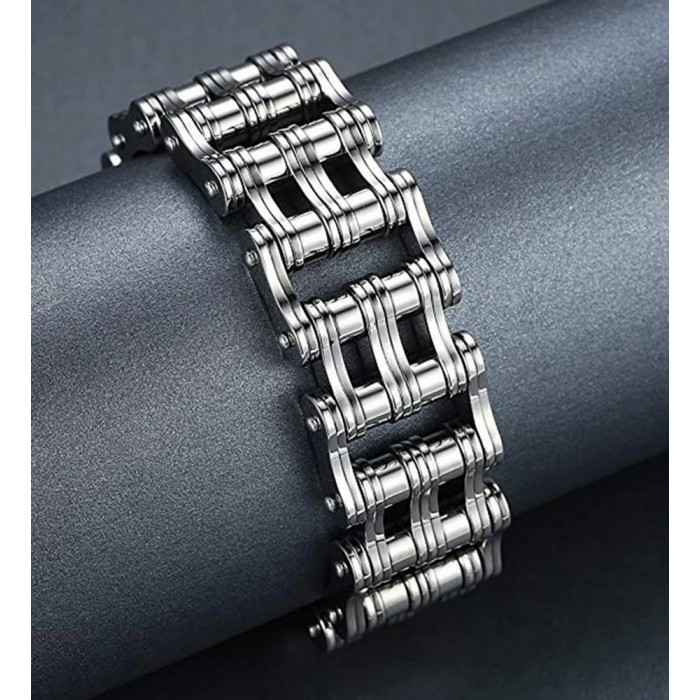 Bracelet Gourmette en Acier Inoxydable