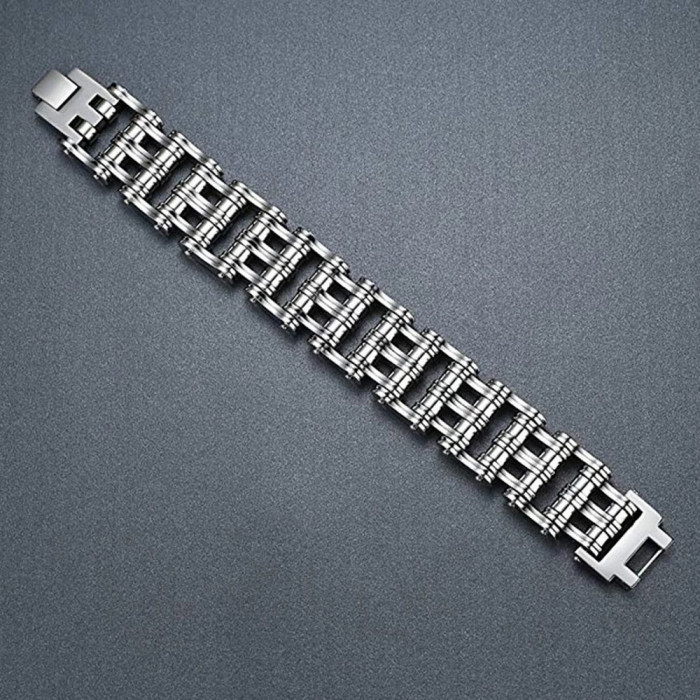 Bracelet Gourmette en Acier Inoxydable