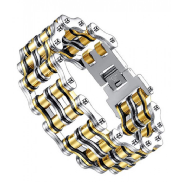 Bracelet 2 tons en Acier Inoxydable