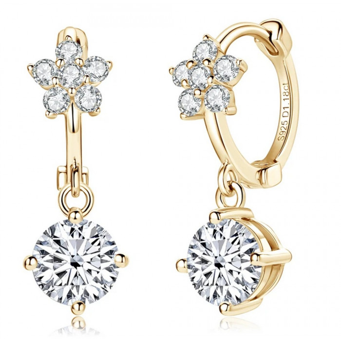 Riya Boucles d'oreilles Moissanites