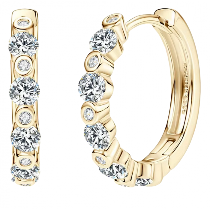 Magalie Boucles d'oreilles Moissanites
