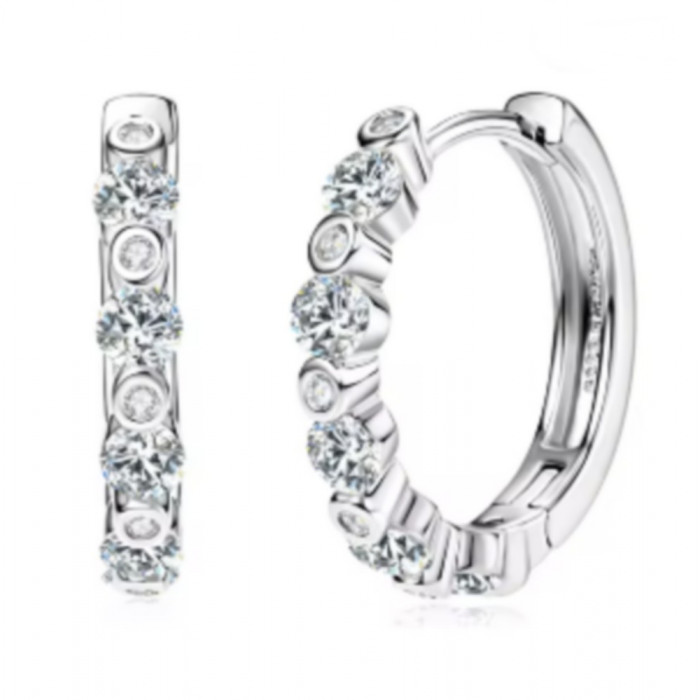 Magalie Boucles d'oreilles Moissanites