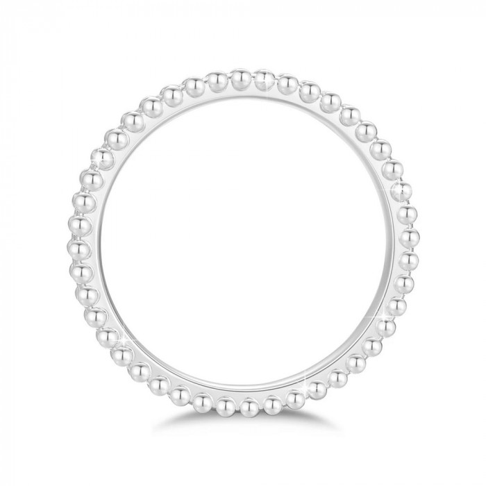 Barbara Alliance Or 18 CT avec Moissanite