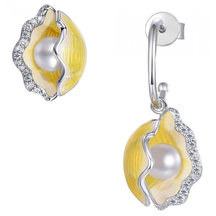 Ravissante Boucles d'oreilles perles