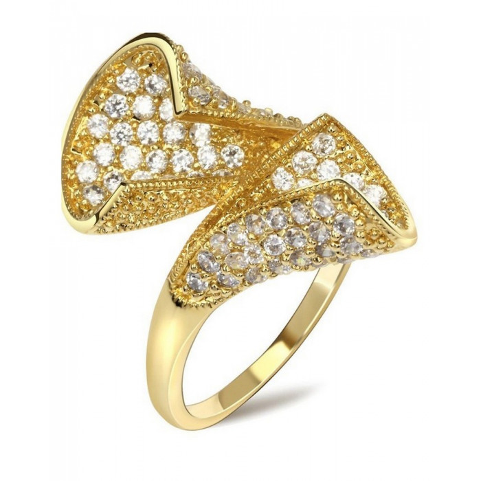 KARINE Bague Plaqué Or et Zircon