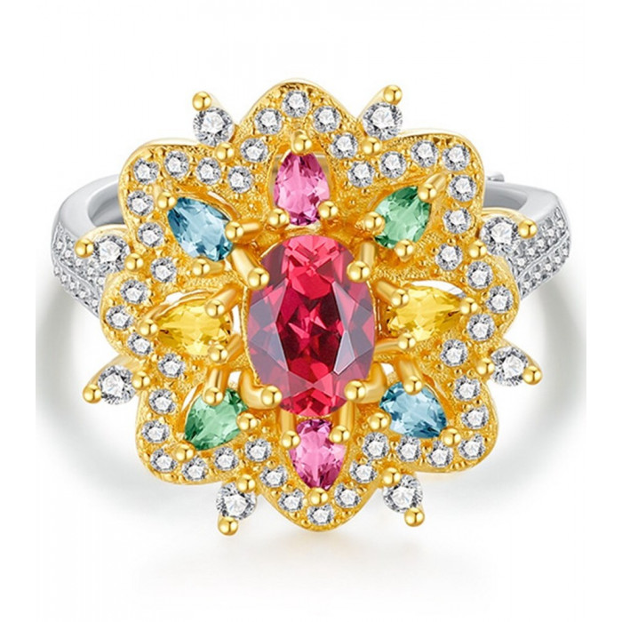 EMERALDA Bague Plaqué Or