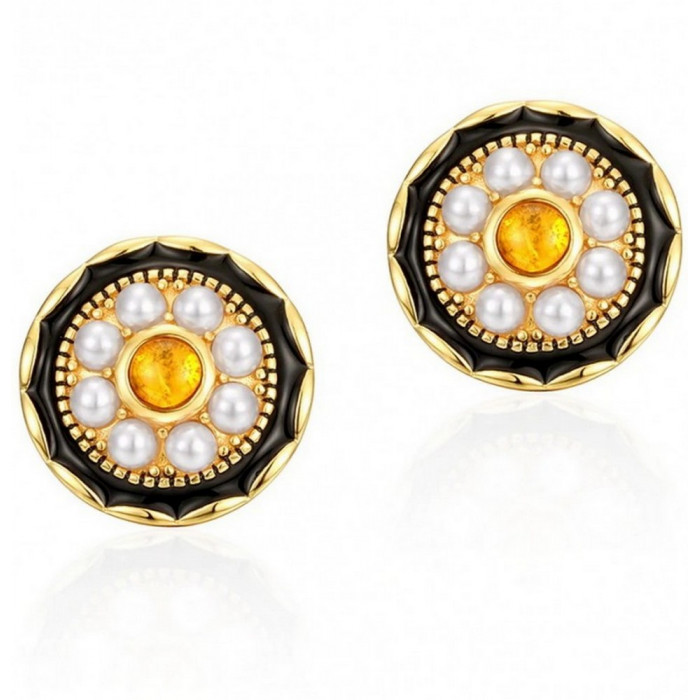 Boucles d'oreilles Ambre et...