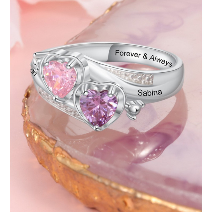 ISHA Bague personnalisable