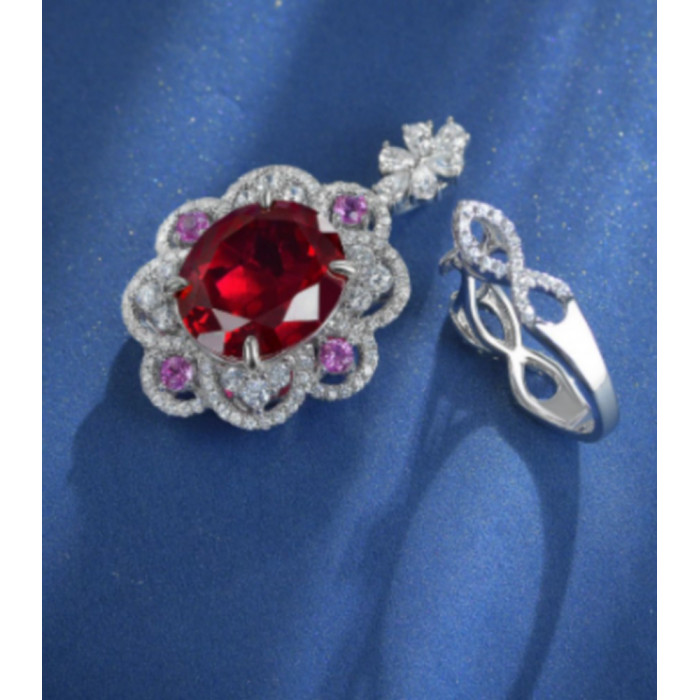 Bijoux 2 en 1 Bague Pendentif