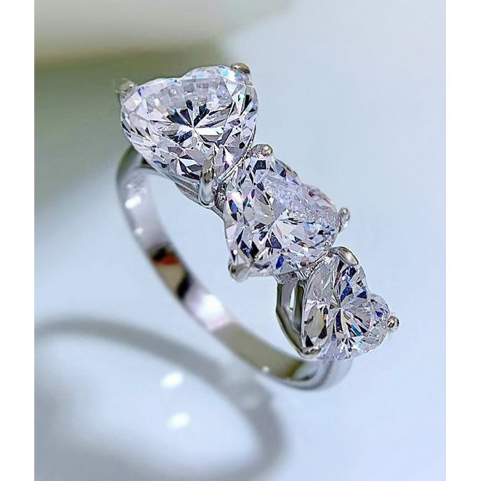 YVONE Bague 3 Cœurs