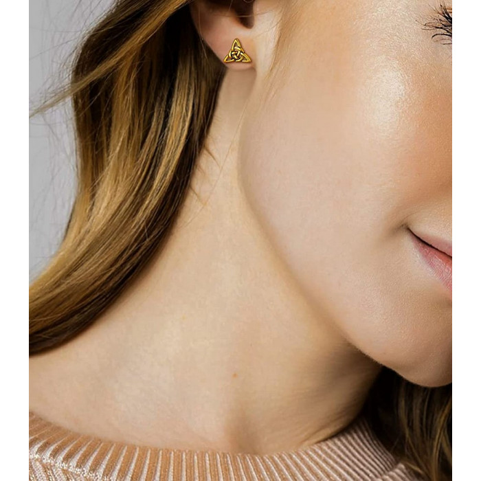 Boucles d'oreilles nœuds en acier inoxydable