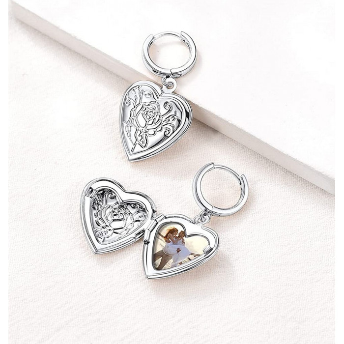 Boucles d'oreilles cœur personnalisable