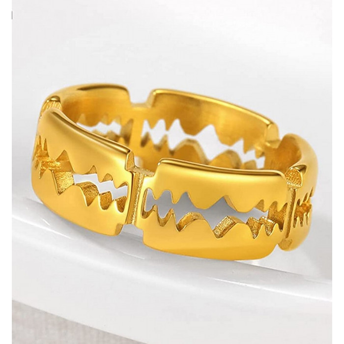 Bague pour homme et femme en Plaqué Or
