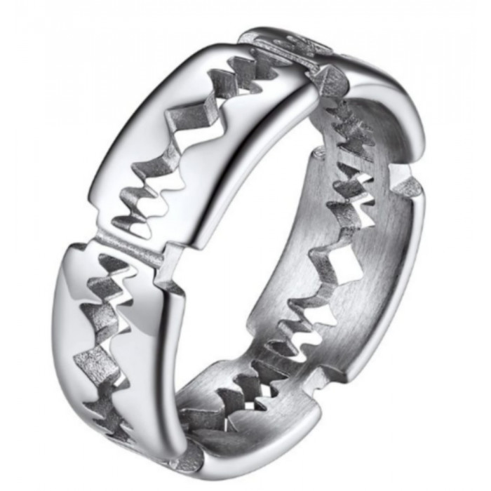 Bague pour homme et femme en acier inoxydable