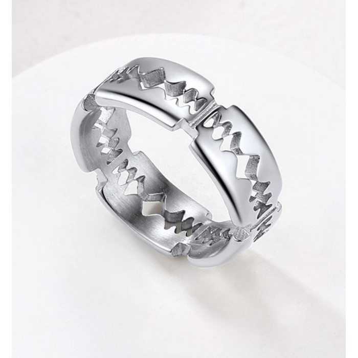 Bague pour homme et femme en acier inoxydable