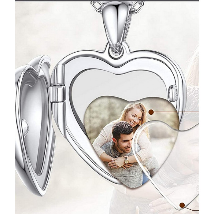 Pendentif cœur personnalisable photo