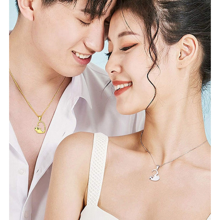 CONSTANSA Pendentif couple personnalisable