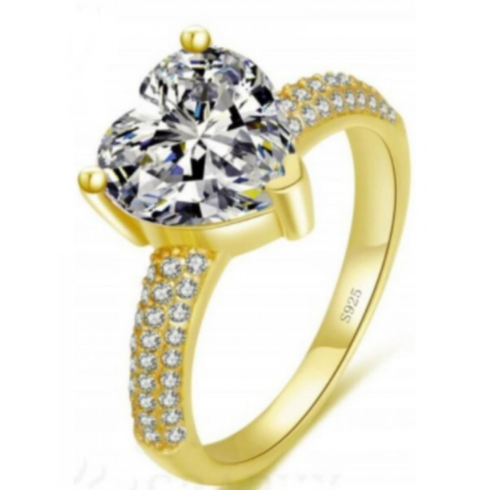 ORIANA Bague Cœur en Argent