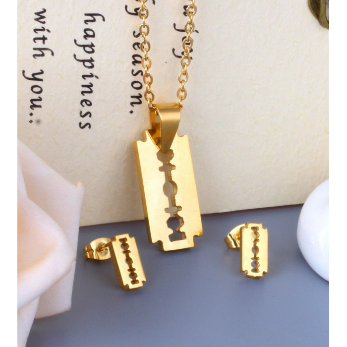 Parure de bijoux lame 2 pièces