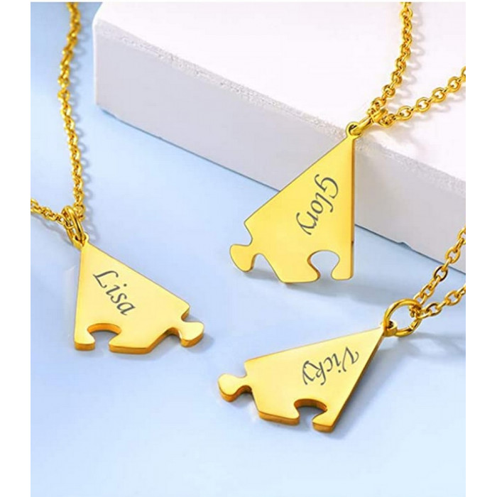 Pendentif personnalisable famille puzzle