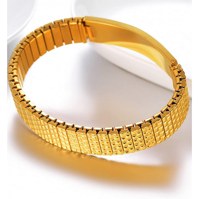 Bracelet homme en acier avec gravure