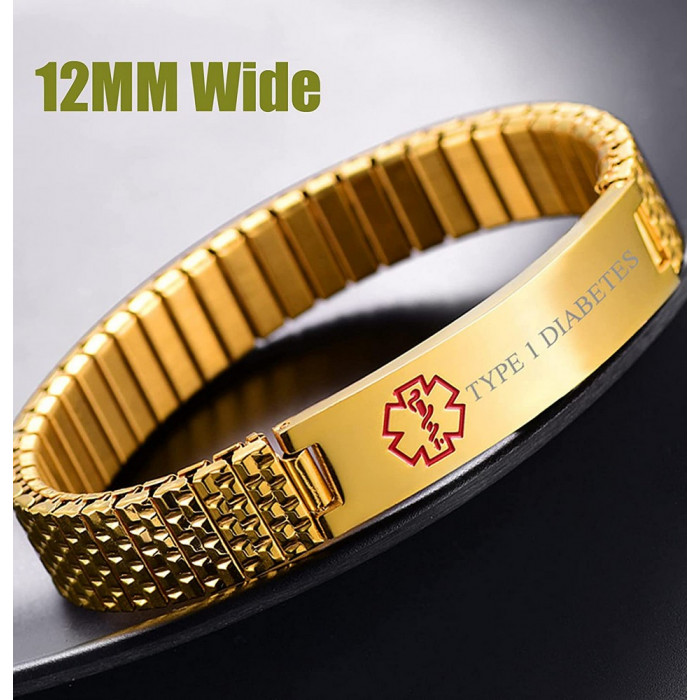 Bracelet homme en acier avec gravure
