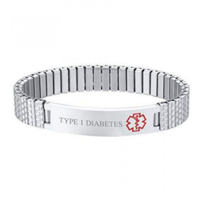 Bracelet homme en acier avec gravure