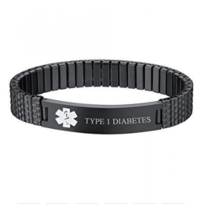 Bracelet homme en acier avec gravure