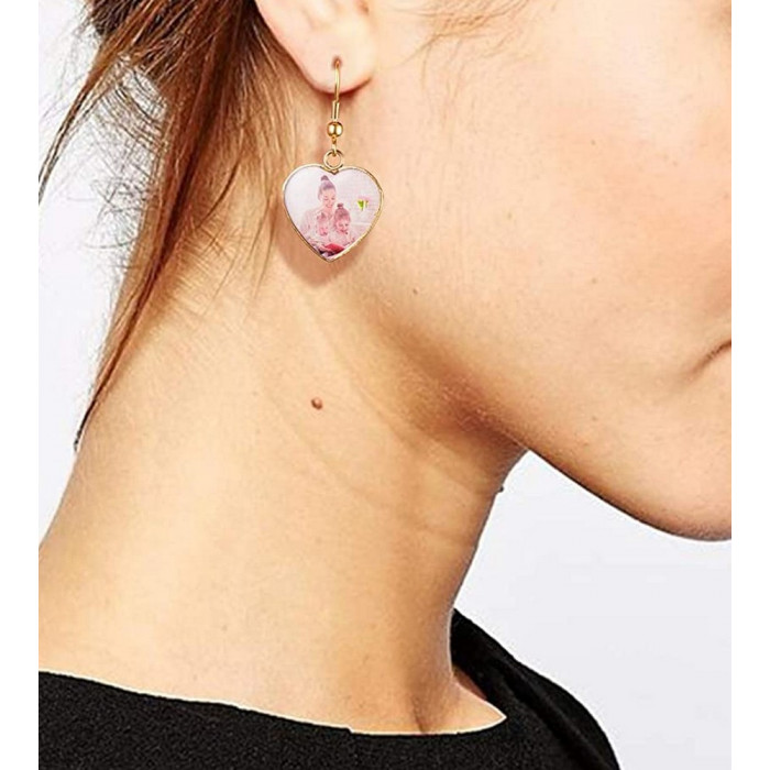 Boucles d'oreilles Cœur personnalisable