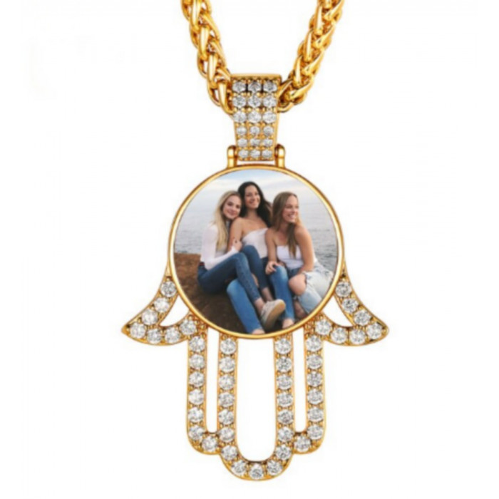 Pendentif main personnalisable