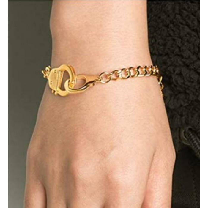 Bracelet menottes en plaqué Or