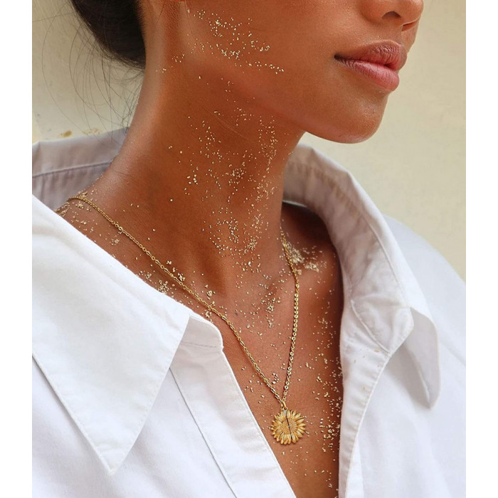 Pendentif fleur de tournesol personnalisable