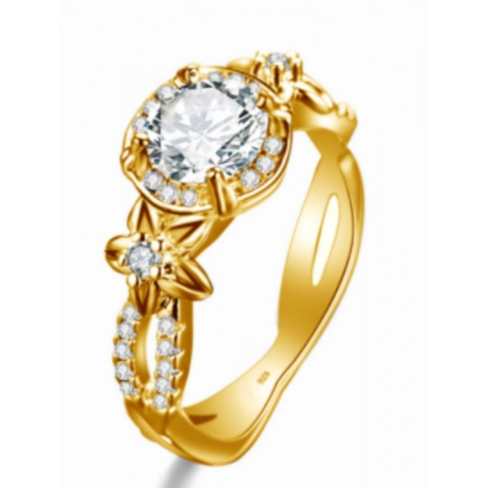 MELANIA Bague Moissanite en...