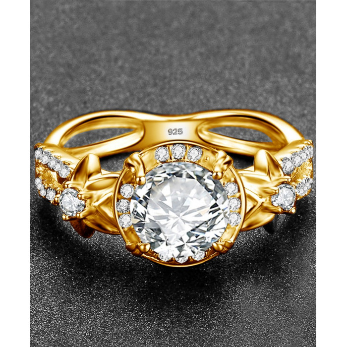 MELANIA Bague Moissanite en Argent