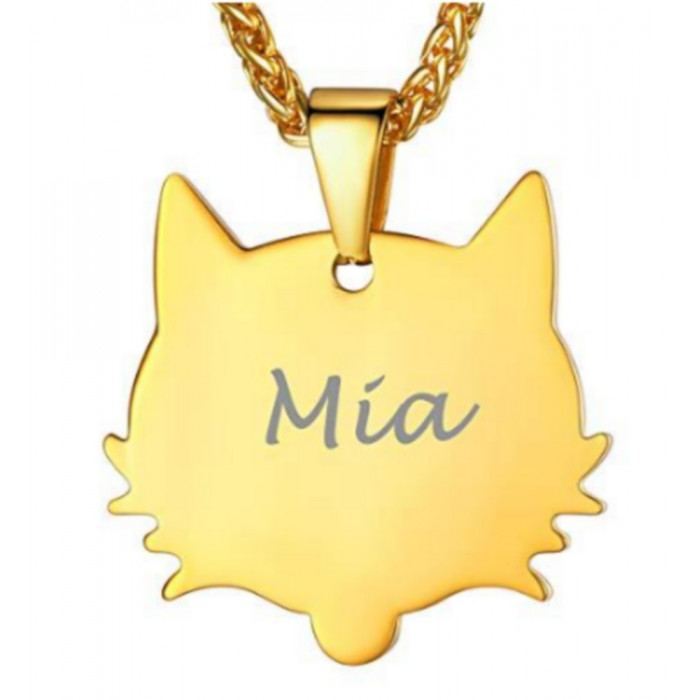 Pendentif Chaton gravé