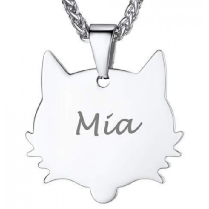 Pendentif Chaton gravé