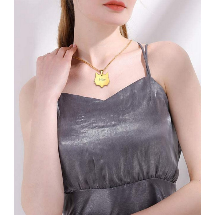Pendentif Chaton gravé