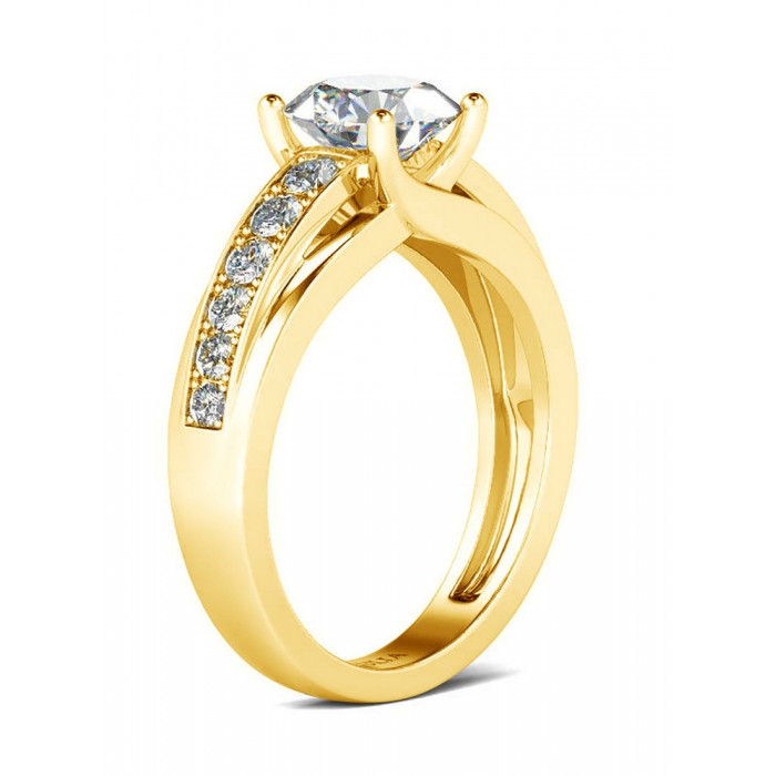 CELINA Bague Moissanite en Argent