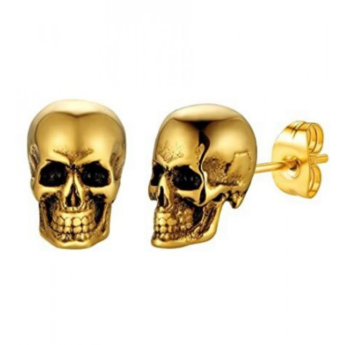 Boucles d'oreilles tête de mort