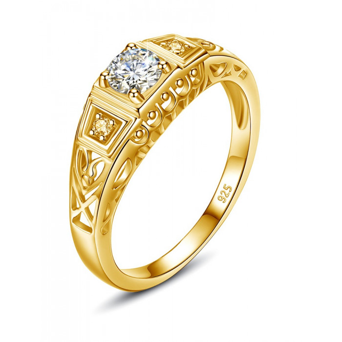 ODILIA Bague Moissanite en...