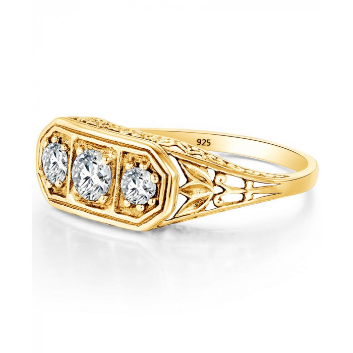 MAXILIA Bague Moissanite en Argent