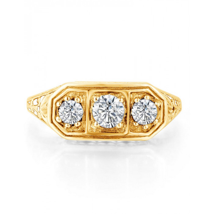 MAXILIA Bague Moissanite en Argent