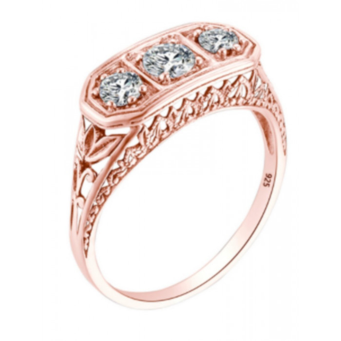 MAXILIA Bague Moissanite en Argent