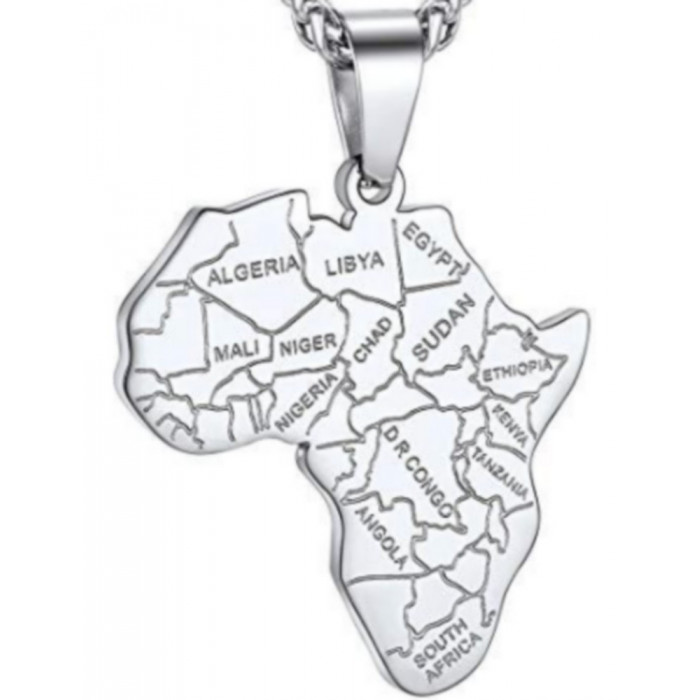 Pendentif Carte d'AFRIQUE