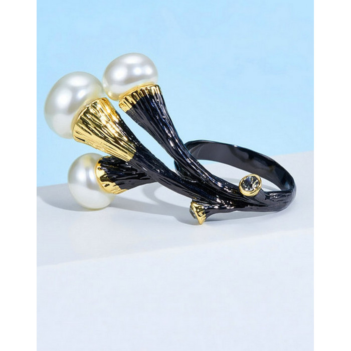 Bague retro 3 Perles