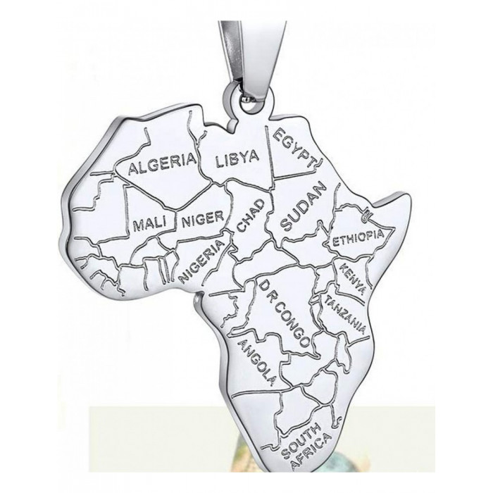 Pendentif Carte d'AFRIQUE