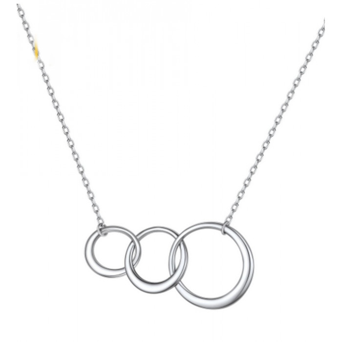 Pendentif 3 cercles en argent Sterling 925