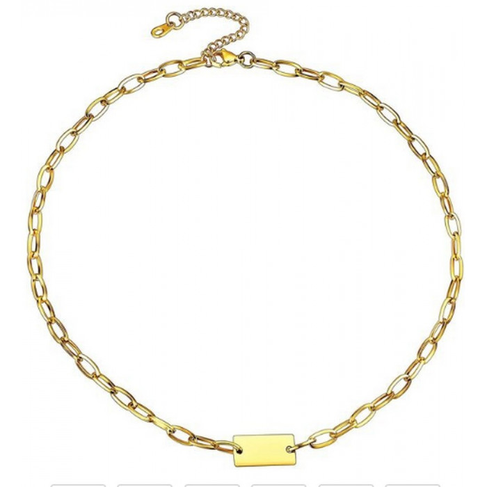 Joli Collier en acier inoxydable