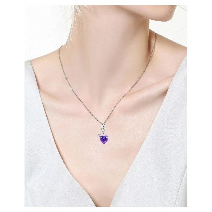 Valentina Pendentif Cœur en Argent