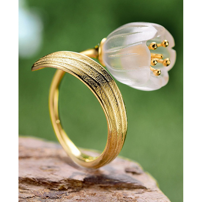 CYLIA Bague Lotus
